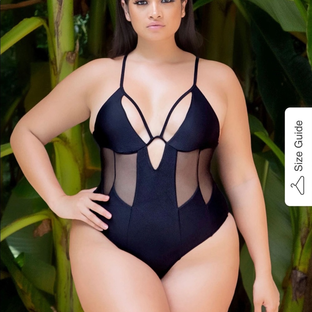 Sexy Black One Piece Swimsuit